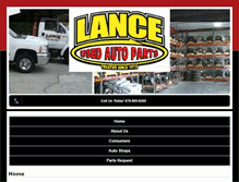 Tablet Screenshot of lanceusedautoparts.net