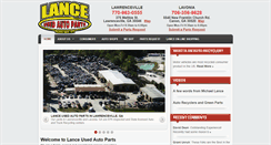 Desktop Screenshot of lanceusedautoparts.com